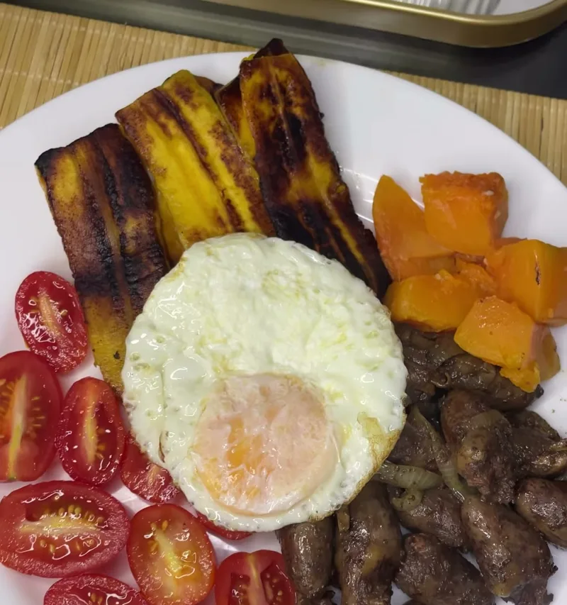 Prato de comida de verdade