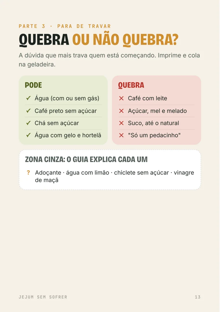 Lista quebra ou não quebra
