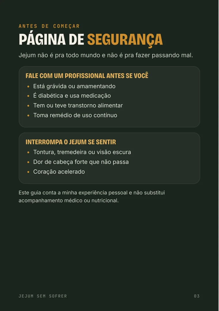 Página de segurança